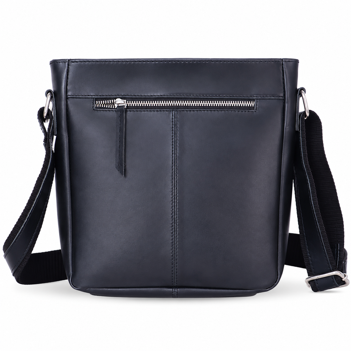 Urban Elite Leather Crossbody Sling Bag – Black