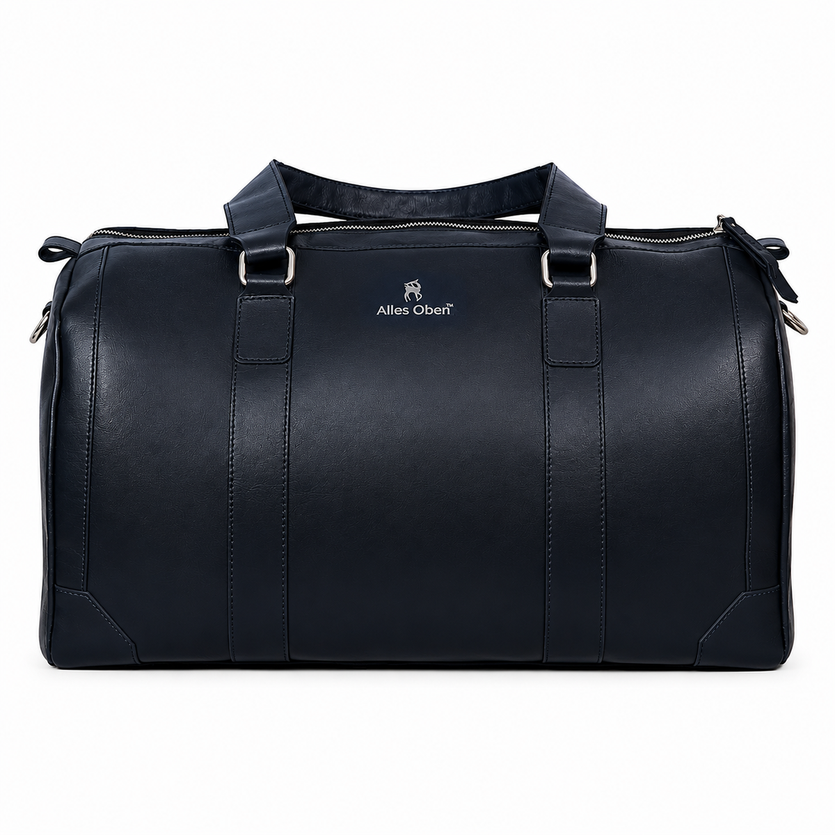 Executive Elite Leather Duffle Bag – Black