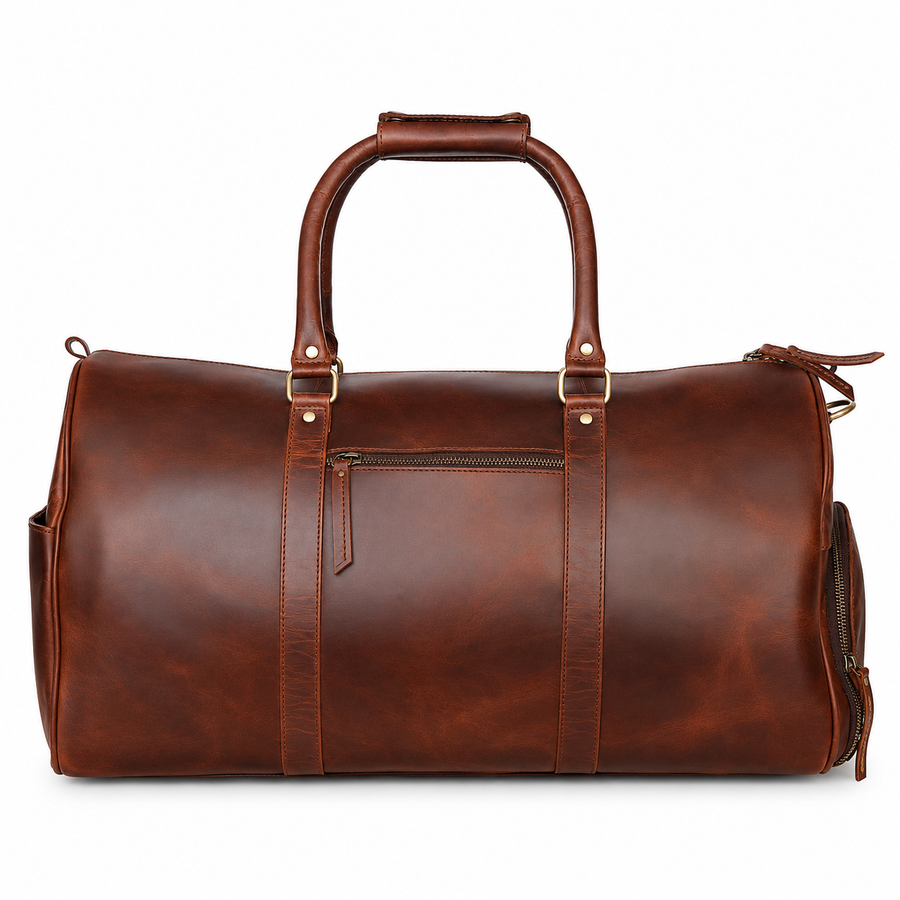Vintage Expedition Leather Duffle Bag – Brown