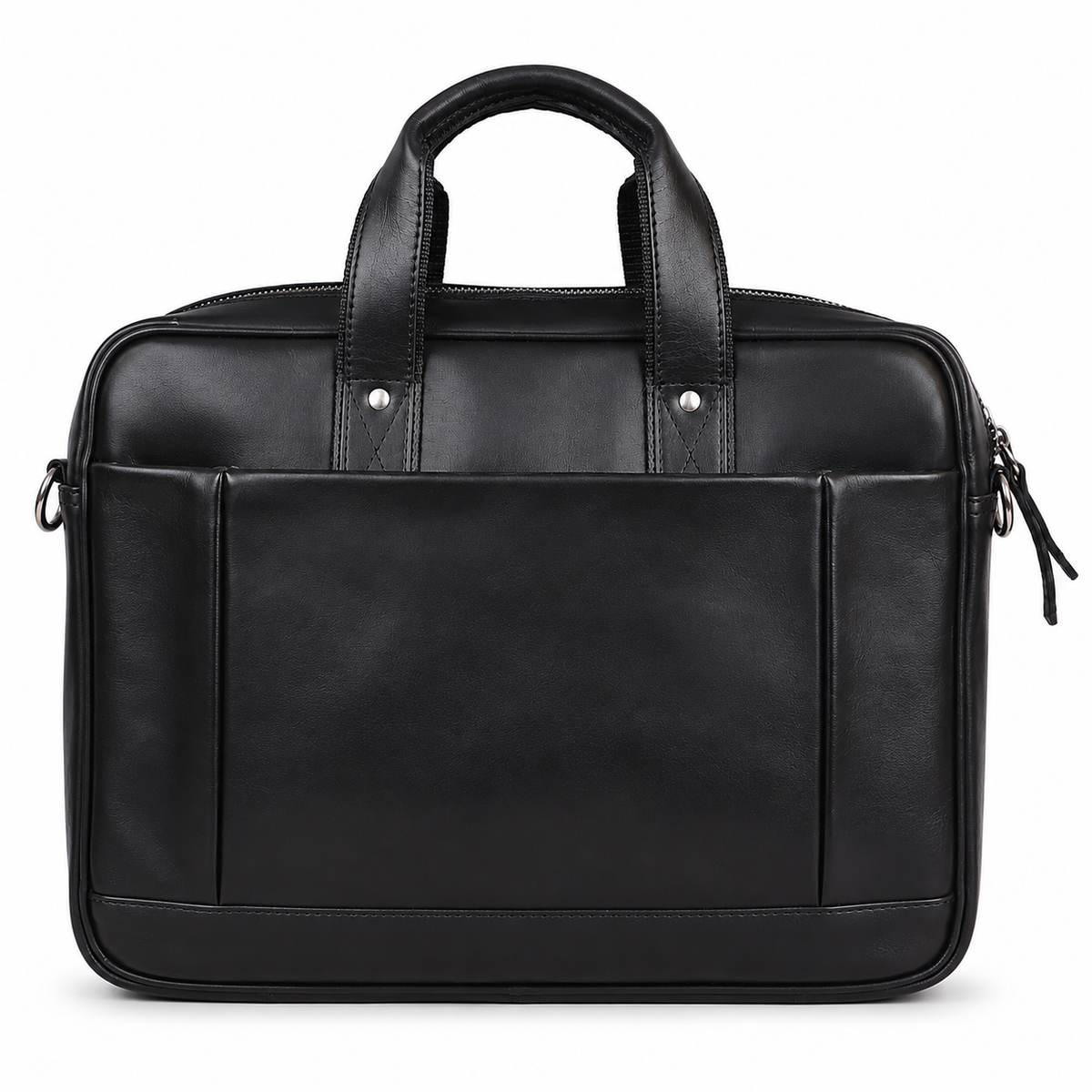 Classic Genuine Leather Laptop Bag for Men – Black